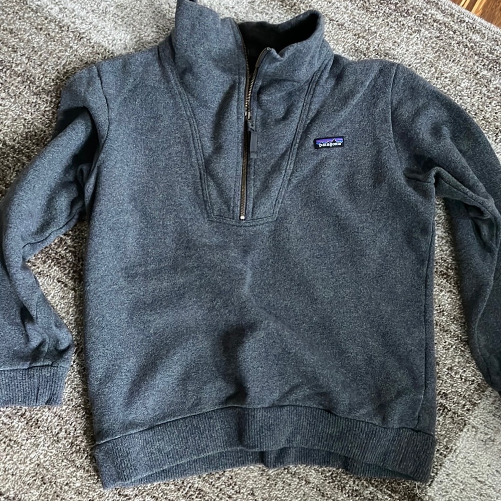 Mens Patagonia Half Zip Fleece Wool Pullover